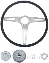 Load image into Gallery viewer, OER 15&quot; Black Grip Cushioned Steering Wheel Kit For 1967-1972 Chevy &amp; GMC Trucks
