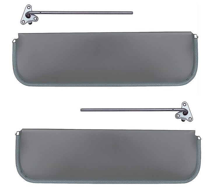 OER Dark Gray Sun Visor Set With Brackets For 1947-1953 Chevy and GMC Trucks