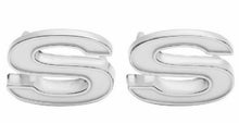 Load image into Gallery viewer, Trim Parts Front Fender SS Emblem Set White 1969-1972 Chevy Camaro USA Made

