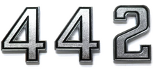 Load image into Gallery viewer, 442 Trunk Lid Emblem For 1969-1972 Oldsmobile Cutlass 442 Models Made in the USA
