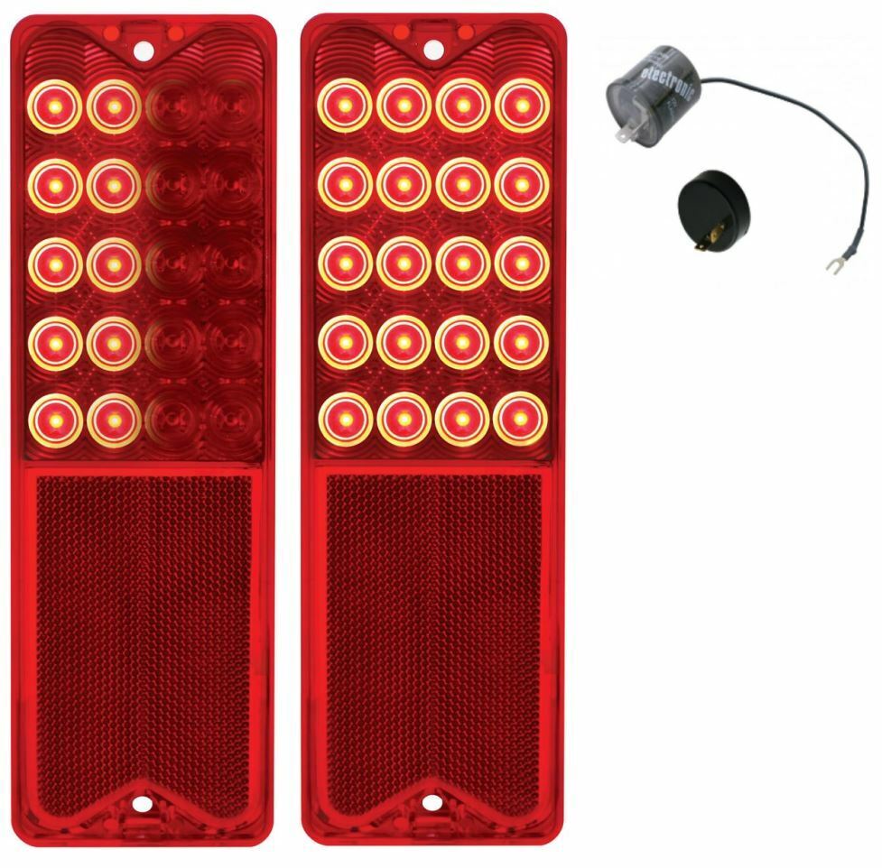 United Pacific Sequential LED Tail Light Set For 1967-1972 Chevy and GMC Truck