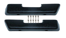 Load image into Gallery viewer, OER Black Armrest Pad Black Set For 1972 Chevy and GMC Trucks Blazer Suburbans
