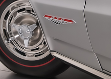 Load image into Gallery viewer, OER Zinc Diecast Fender/Rocker Panel Emblem Set For 1964-1968 Pontiac GTO Models
