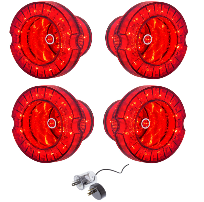 UP Led Pacific 25 LED Super Bright Tail Light Set For 1968 Dodge Charger