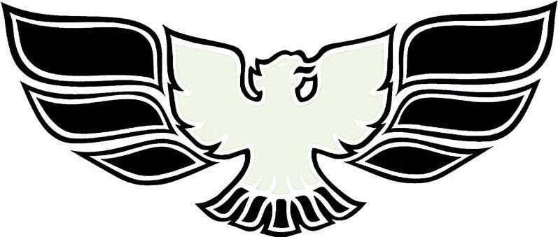 White Front Bumper Bird Decal For 1970-1972 Pontiac Firebird and  Trans AM