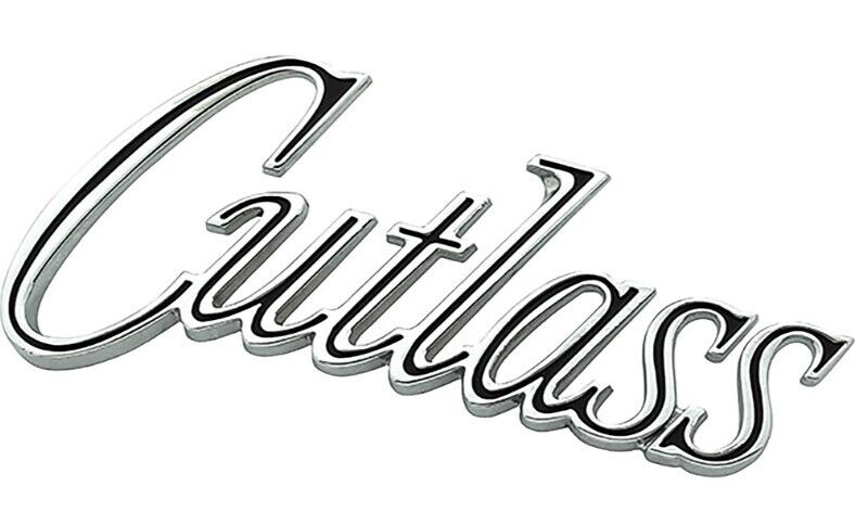 OER Diecast Front Fender Emblem Script For 1970 Oldsmobile Cutlass