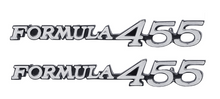 Load image into Gallery viewer, OER Formula 455 Front Fender Emblem Set For 1970-1971 Pontiac Firebird Models
