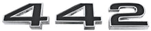 Load image into Gallery viewer, 442 Fender Emblem Set For 1968 Oldsmobile Cutlass 442 Models Made in the USA
