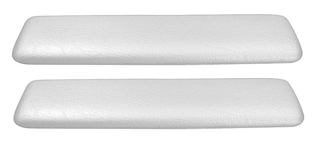 RestoParts Front White Armrest Pad Set For 1960-64 GTO Chevelle Skylark Cutlass
