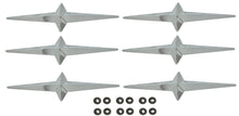 Load image into Gallery viewer, Chrome Fender Skirt Star Fender Emblem Set For 1950-1960 Buick Pontiac Chevy
