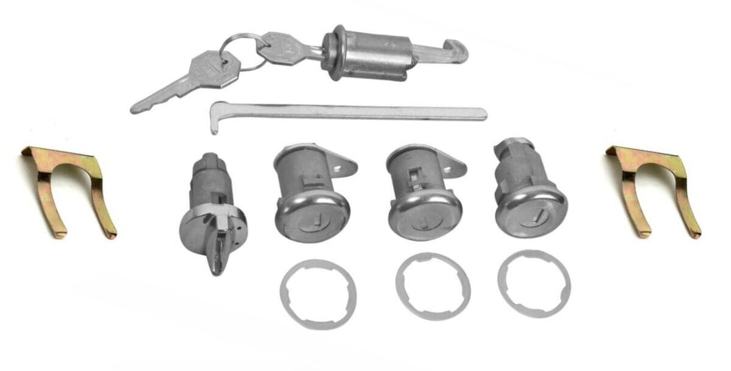 Complete Lock Set With Short Door Cylinders For 1964 Chevy Impala Models