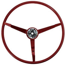 Load image into Gallery viewer, Red 15&quot; 3-Spoke Steering Wheel 1966 1965-1966 Ford Mustang
