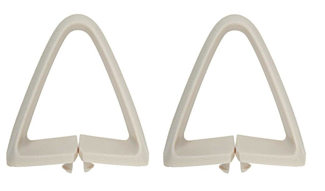 OER White Bucket Seat Belt Guide Set For 1973-1981 Buick Chevy and Pontiac