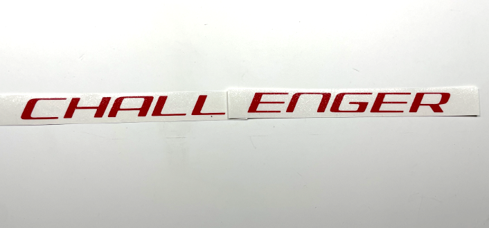 Red Front Grille Emblem Overlay Decal For 2008-2014 Dodge Challenger