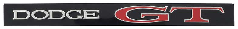 OER Adhesive Aluminum GT Trunk Lid Panel Emblem For 1969 Dodge Dart