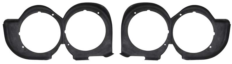 OER Headlamp Shield Set For 1971-1972 Plymouth GTX Roadrunner Satellite Sebring