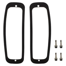 Load image into Gallery viewer, Black Anodized Billed Aluminum Tail Light Bezel Set For 1966-1977 Ford Bronco
