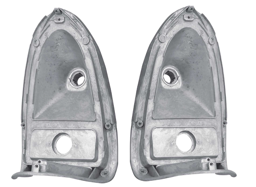 OER Tail Lamp Housing Set For 1955 Chevy Bel Air 150 210 and Nomad Models