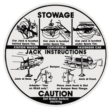 Load image into Gallery viewer, Jack Instruction Decal For 1966 Pontiac Bonneville Catalina and Grand Prix
