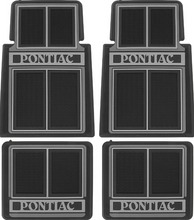 Load image into Gallery viewer, OER 4PC Black/Gray Floor Mat Set Pontiac GTO Firebird Grand Prix Catalina
