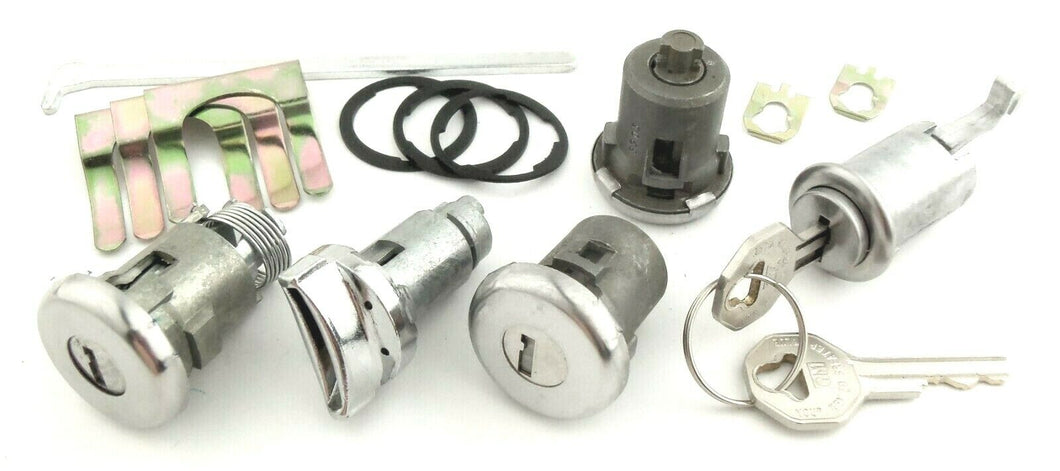 Keyed Alike Ignition Door Trunk & Glovebox Lock Set 1962-1964 Chevy II Nova