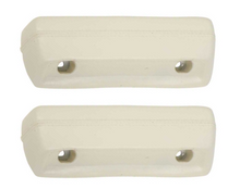 Load image into Gallery viewer, OER White Arm Rest Pad Set For 1968-1972 Dart Duster and 1970-1972 Valiant
