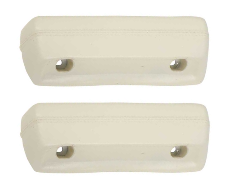 OER White Arm Rest Pad Set For 1968-1972 Dart Duster and 1970-1972 Valiant