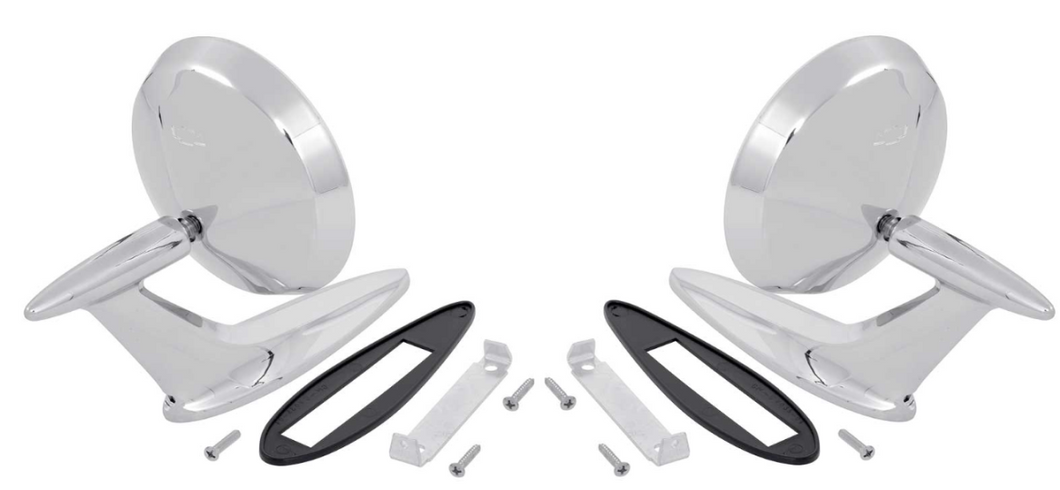 OER Outer Door Mirror Set For 1959-1960 Impala Bel Air Biscayne EL Camino Nomad