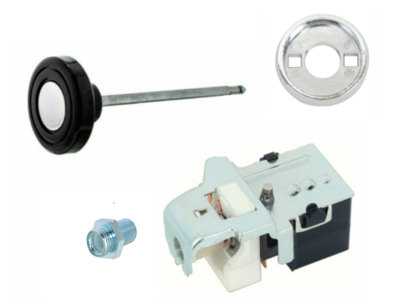 OER Headlight Switch Bezel Knob and Nut For 1968-1972 Chevy and GMC Pickup Truck