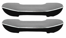 Load image into Gallery viewer, OER Gray/Black Armrest Set With Stainless Trim 1955-1966 Chevy/GMC Pickup Truck
