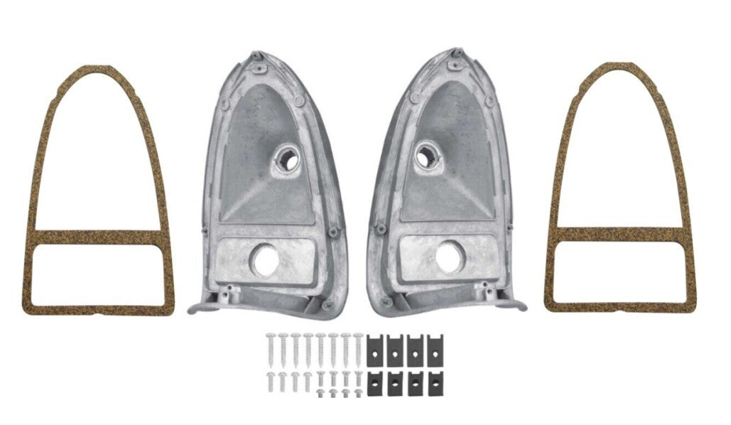 OER Tail Lamp Housing and Gasket Set For 1955 Chevy Bel Air 150 210 and Nomad