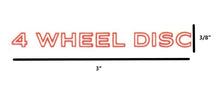 Load image into Gallery viewer, Red/Orange 4 Wheel Disc Door Handle Decal For 1970-1981 Firebird &amp; Camaro

