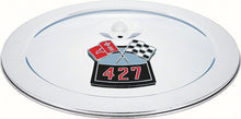 Load image into Gallery viewer, OER Diecast &quot;427&quot; Air Cleaner Emblem Set With 425 HP For 1955-1972 Chevy Models
