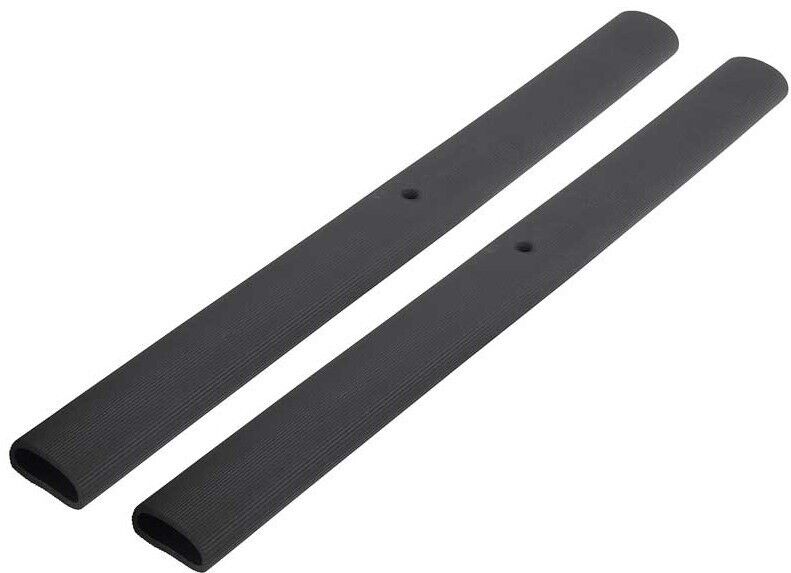 OER Black Rubber Tailgate Chain Cover Set For 1947-1987 Chevy and GMC Trucks