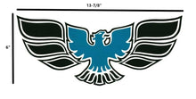 Load image into Gallery viewer, Black and Blue Front Bumper Bird Decal For 1970-1972 Pontiac Firebird Trans AM
