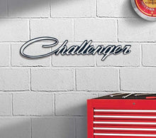 Load image into Gallery viewer, OER 20&quot; x 4&quot; 3 Dimensional Photorealistic Metal Sign With Dodge Challenger Logo
