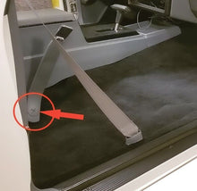 Load image into Gallery viewer, OER Black Inner Seat Belt Cover Access Plug Pair For 1978-1988 GM G Body Models
