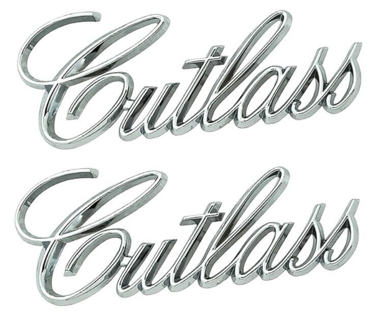 OER Diecast Front Fender Emblem Set For 1971-1977 Cutlass and 1971-1972 F85