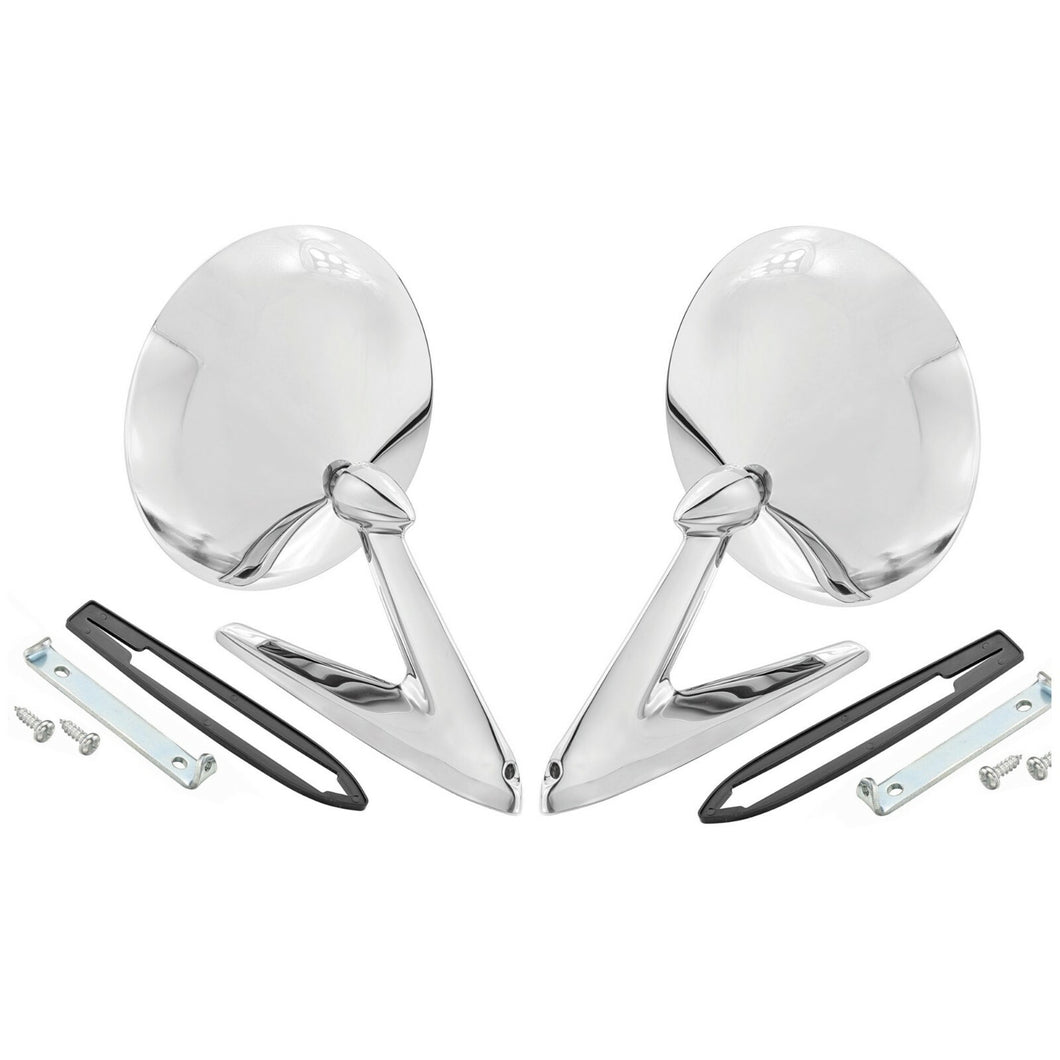 RestoParts Outside Door Mirror Set 1967-1968 Pontiac GTO Grand Prix Bonneville