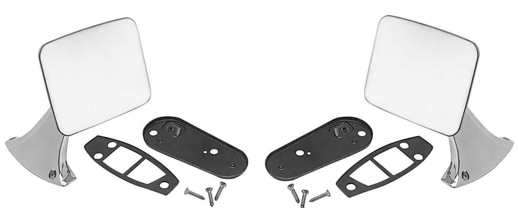 OER Chrome Outer Door Mirror Set For 1970-1972 Chevy and GMC Pickup Truck