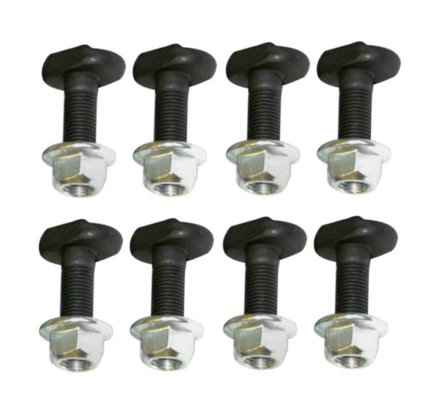 Rear Drum Backing Plate Axle Flange T-Bolts & Lock Nuts Firebird, Camaro, Nova