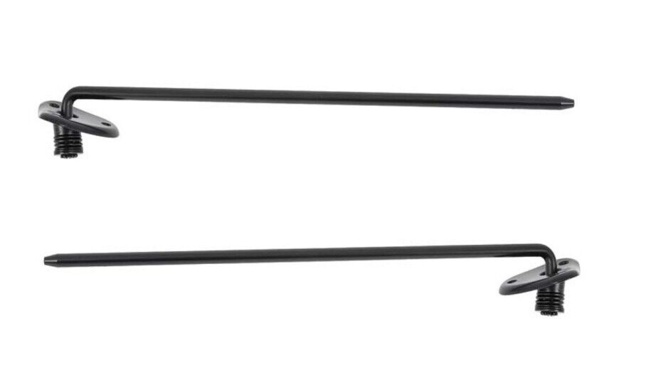 OER  Black Sun Visor Bracket Set For 1973-1987 Chevy/GMC Truck Blazer Suburban