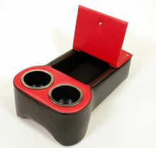 Load image into Gallery viewer, White Low Rider Universal Musclecar Hotrod Floor Console With Cup Holders
