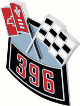 Load image into Gallery viewer, OER Die-Cast 396 With 375 HP Air Cleaner Emblem Set For 1955-1972 Chevy Models
