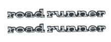 Load image into Gallery viewer, OER Diecast Door Panel Emblem Set For 1969 Plymouth Road Runner Models
