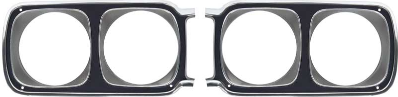 OER Reproduction Headlamp Bezel Set For 1969 Road Runner Belvedere and Satellite