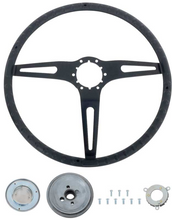 Load image into Gallery viewer, OER 15&quot; Black Grip Cushioned Steering Wheel Kit For 1969-1972 Chevy &amp; GMC Trucks
