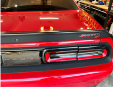 Load image into Gallery viewer, Red SRT Hellcat Front and Rear Emblem Overlay Decal Set For 2018-2023 Challenger
