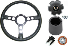 Load image into Gallery viewer, Black Spoke Thin Grip Formula Steering Wheel Kit 1972-1980 Firebird/Trans AM
