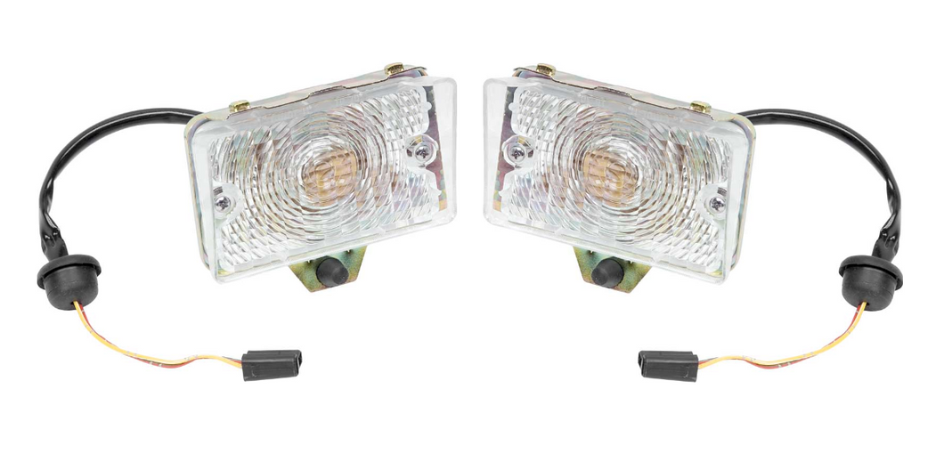 OER Left and Right Hand Front Park Lamp Assembly Set For 1970 Chevy Nova Models